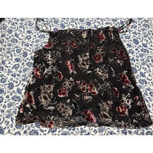 American Eagle velvet cowl neck sleeveless top SP